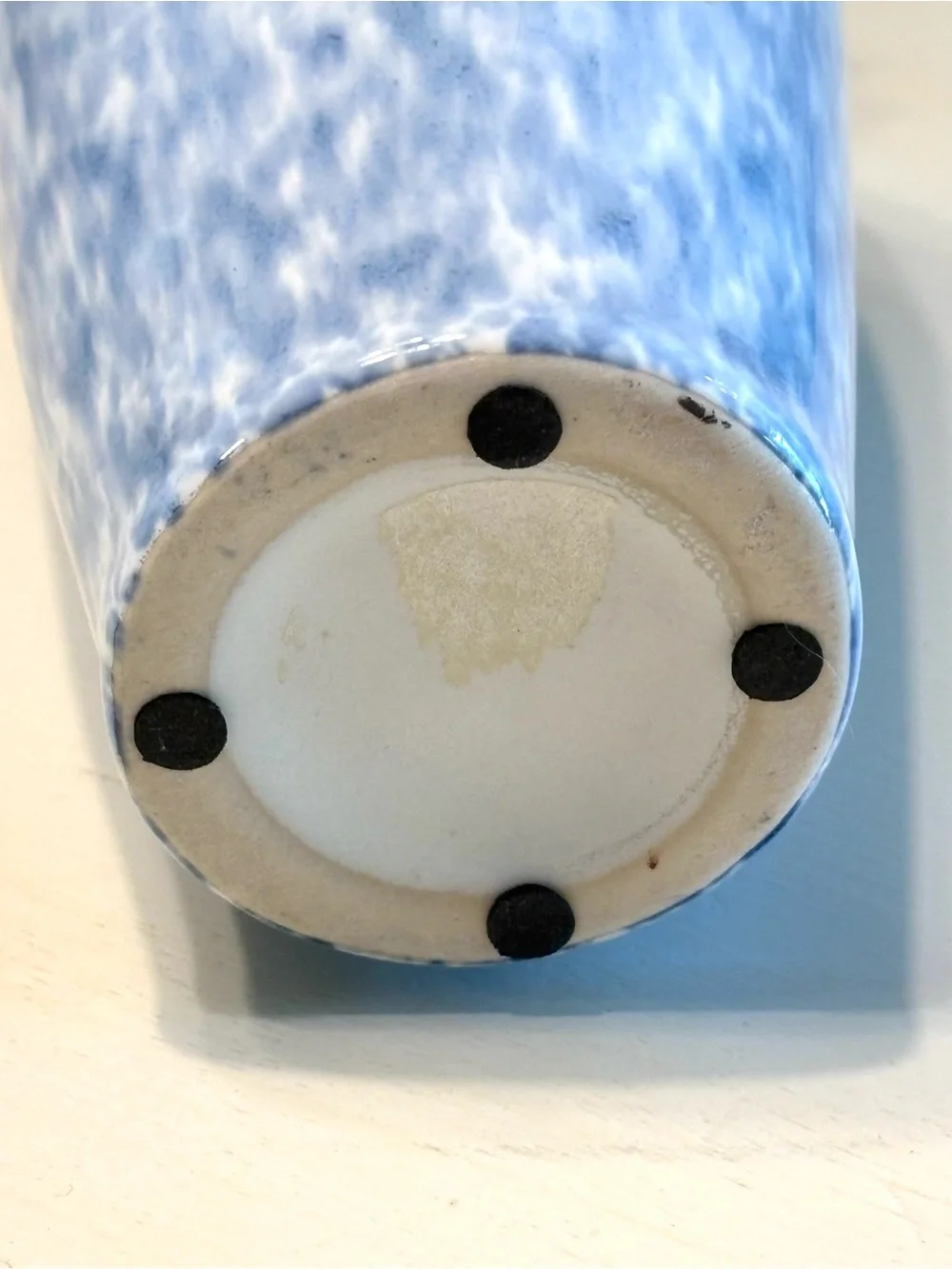 Blue Speckled Ceramic Vase - Home Accents